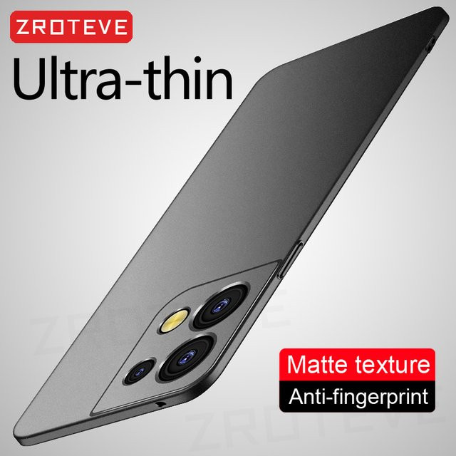 ZROTEVE Ultra Dünne Matte Schutzhülle aus hartem PC für Oppo Reno 8 Z in Grau - Bild 1