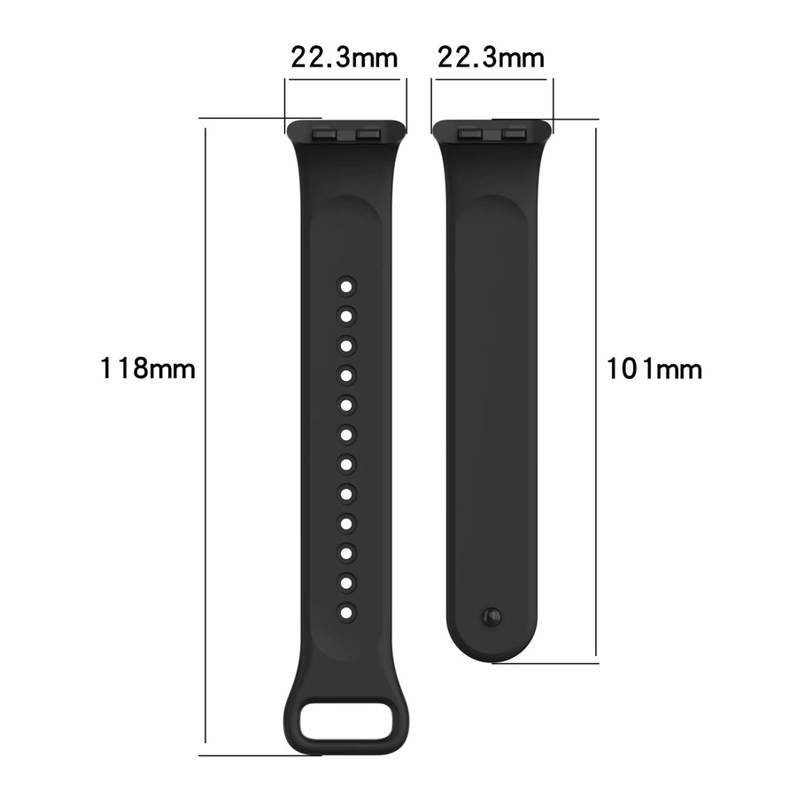 FIFATA Uhrenarmband Silikon, Schwarz, Unisex - Bild 3