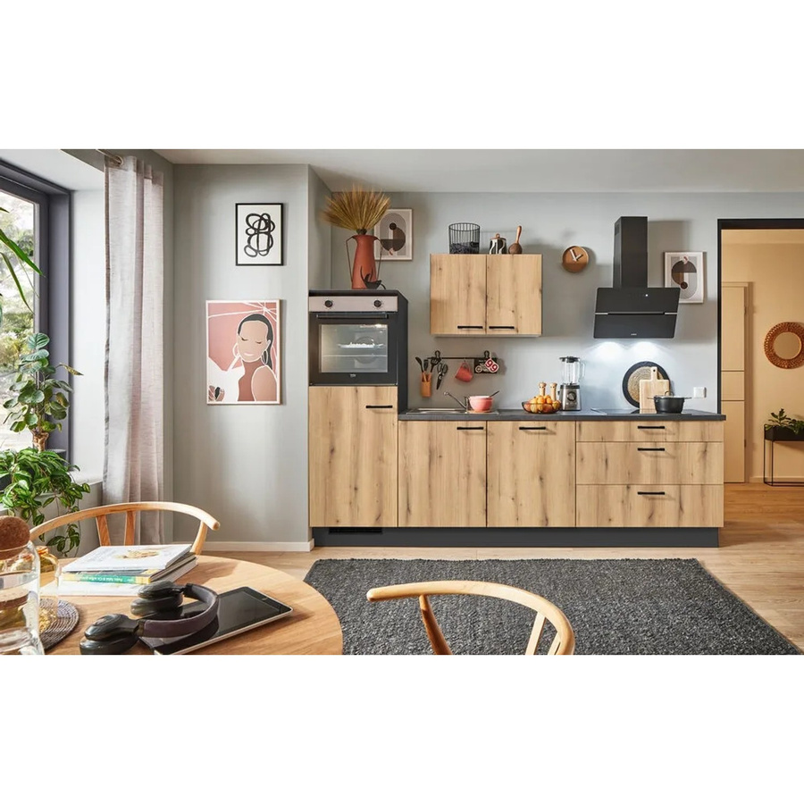 pino Küchenzeile Evoke Eiche Braun mit 1 Geräteschrank, Breite: 280 cm - Bild 2
