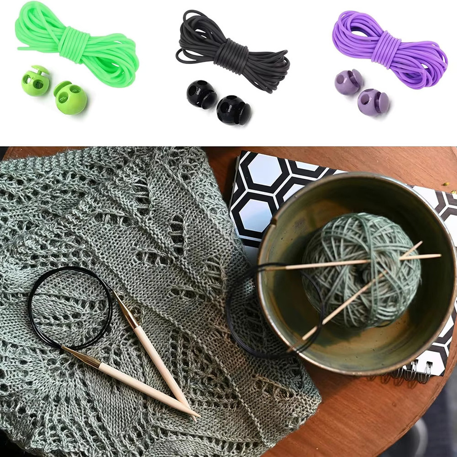 JAY HOME Strickmarkierungen Set aus 4 Stück mit 5 m Schlauch und Nadelstopfen in Multicolor aus Kunststoff - Bild 3