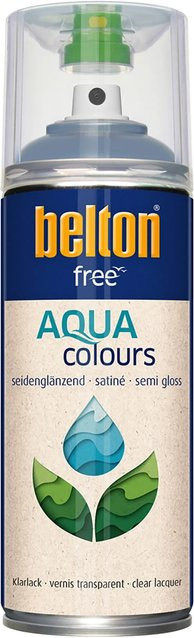 Belton Free AQUAcolours Klarlack Transparent seidenglänzend wasserbasiert für Holz 400 ml - Bild 1