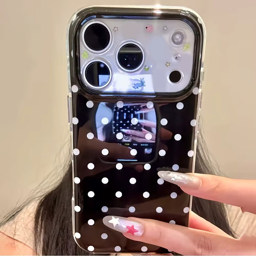 Stoßfeste Handyhülle mit minimalistischem Polka-Dot-Muster für iPhone 11 bis iPhone 17 Pro Max in kreativem Design - Bild 2