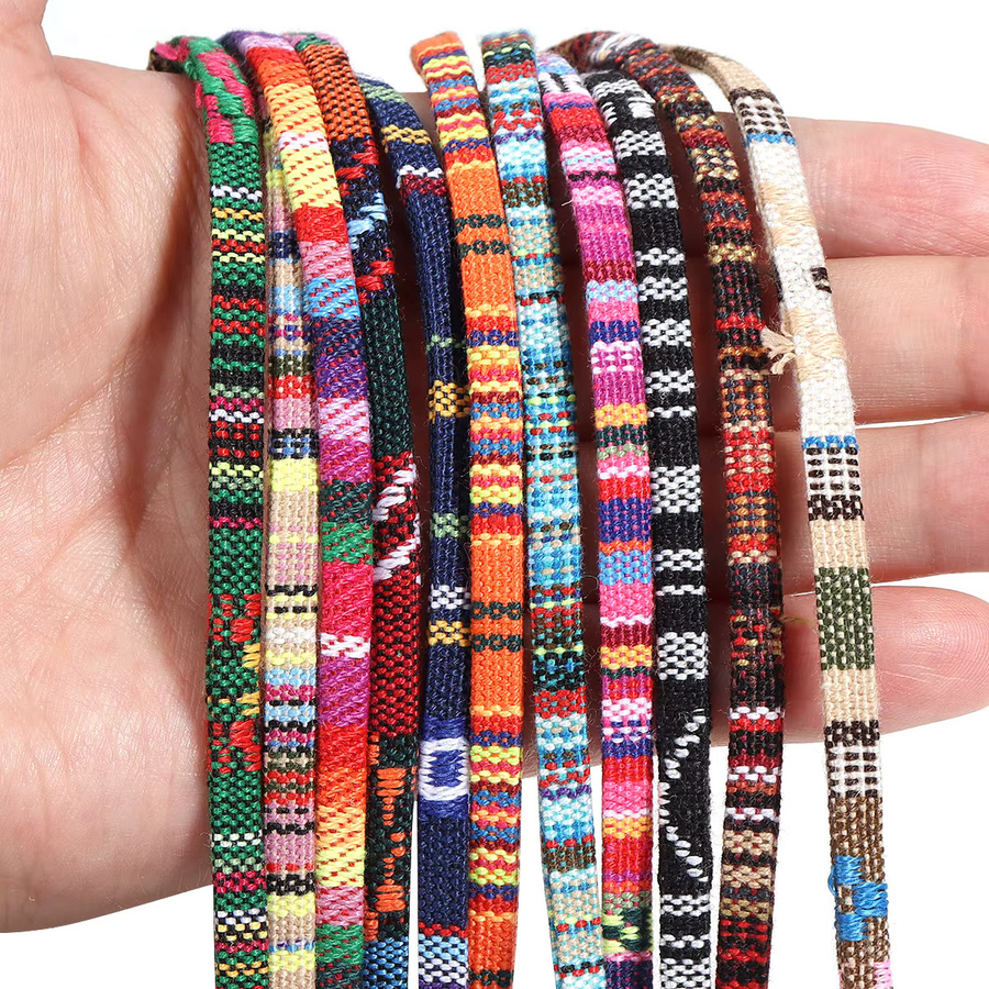 lingsai Baumwollschnüre, Bunt, 5 mm, Unisex - Bild 5
