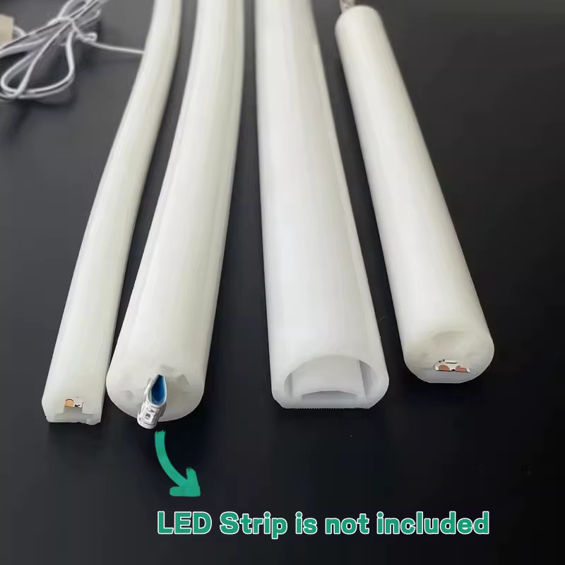 Khelse Runde flexible LED-Neon-Seillampe aus Silikonschlauch in Weiß für RGB WS2811 WS2815 Outdoor Dekoration - Bild 3