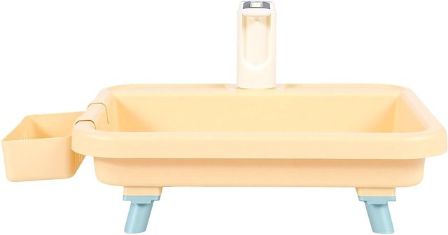 KaiSai Tragbares Waschbecken mit elektrischer Wasserpumpe für Camping und Garten in Beige - Bild 1