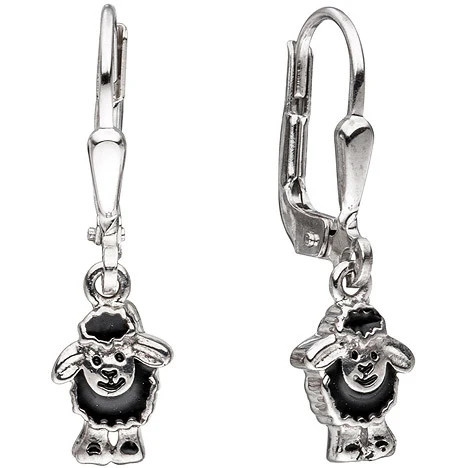 Colkid Ohrringe schwarzes Schaf, 925 Silber, Kinder - Bild 1