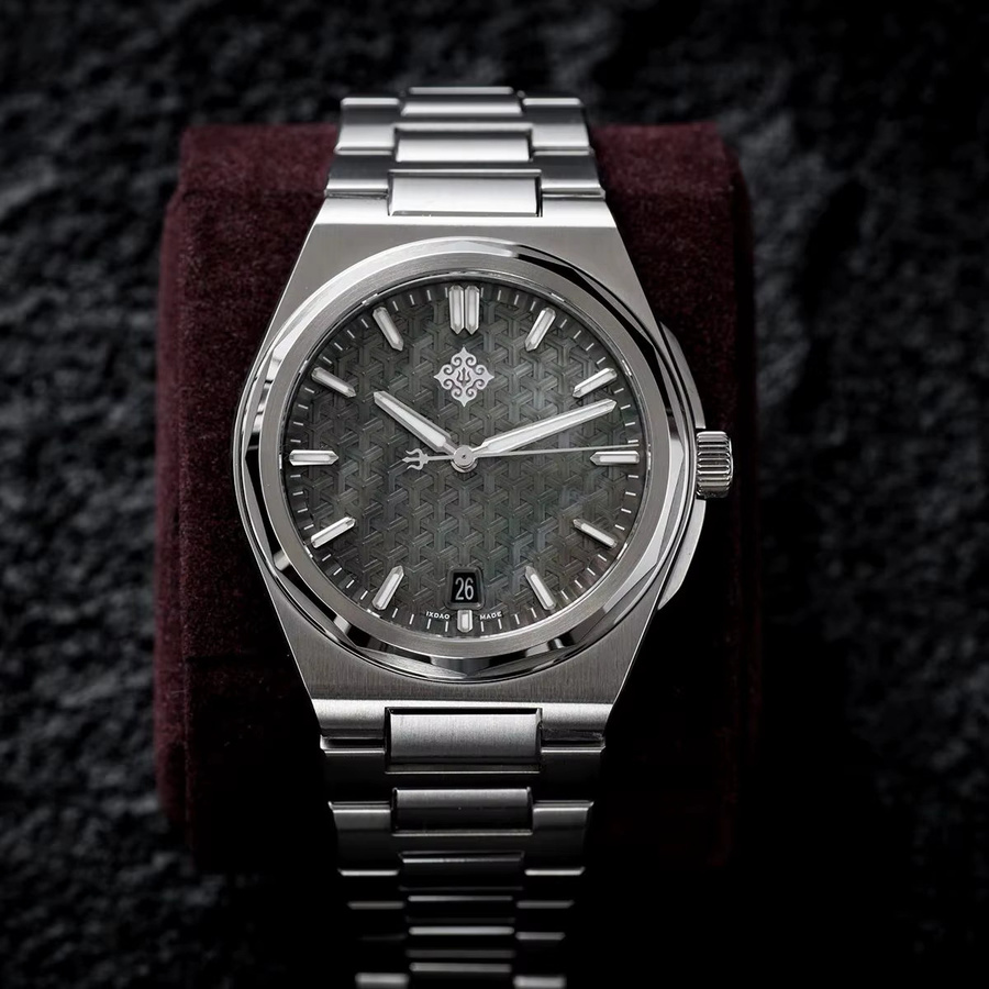 IX&DAO Automatik-Armbanduhr, Edelstahl, 37 mm, Herren - Bild 3