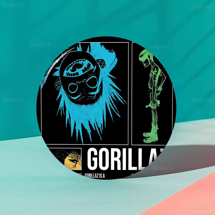 Brosche G-GorillazS Virtual Band, Meme Badge, Gamer - Bild 6