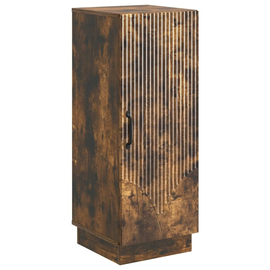 vidaXL Sideboard Modern Geräucherte Eiche Braun B: 33 cm, T: 34,5 cm, H: 87 cm - Bild 2