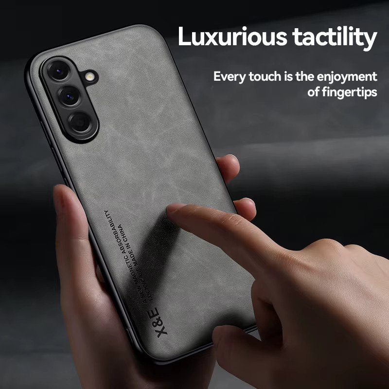 Stoßfeste Schutzhülle für Samsung Galaxy mit magnetischer Autohalterung in Grau - Bild 2