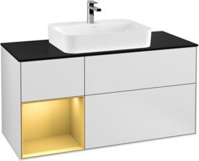 V&B Waschtischunterschrank Finion in Weiß lackiert, Breite: 120 cm, Tiefe: 50,1 cm, Höhe: 50,1 cm - Bild 1