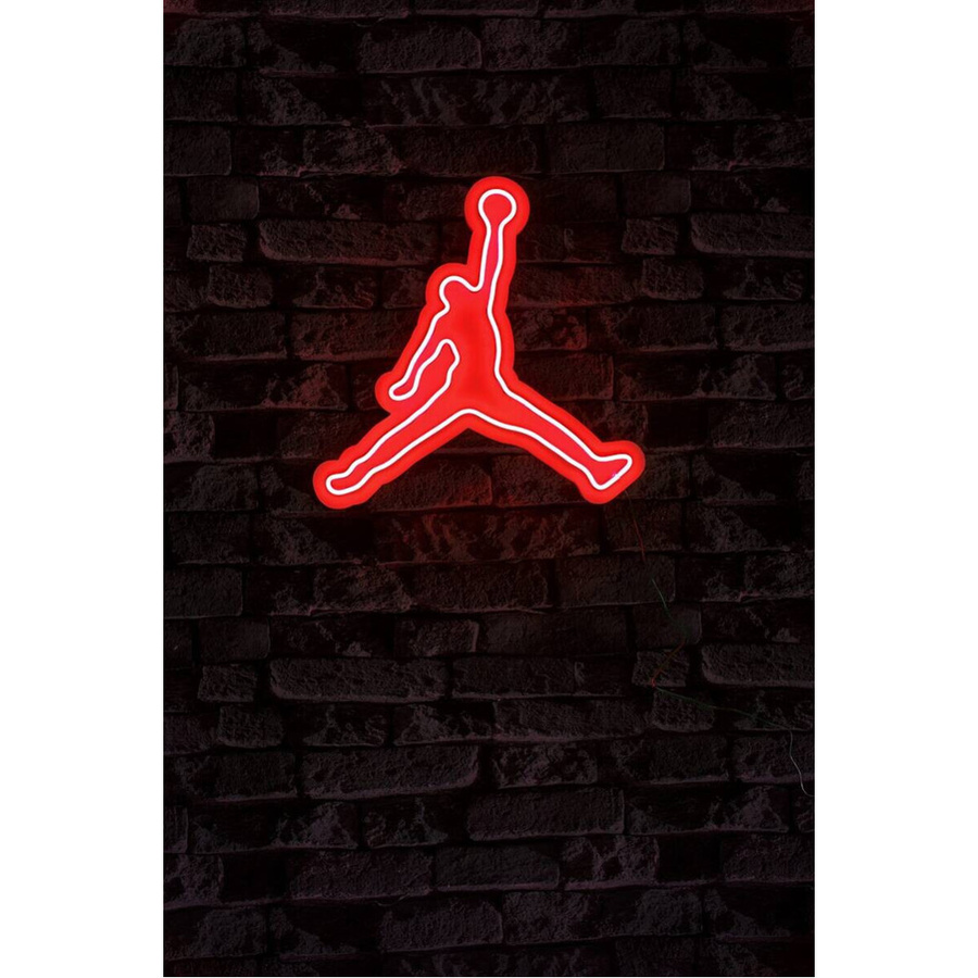 Opviq LED-Wandleuchte Neon Flex in Rot aus PVC, B/H/T: 40 x 42 x 2 cm - Bild 2