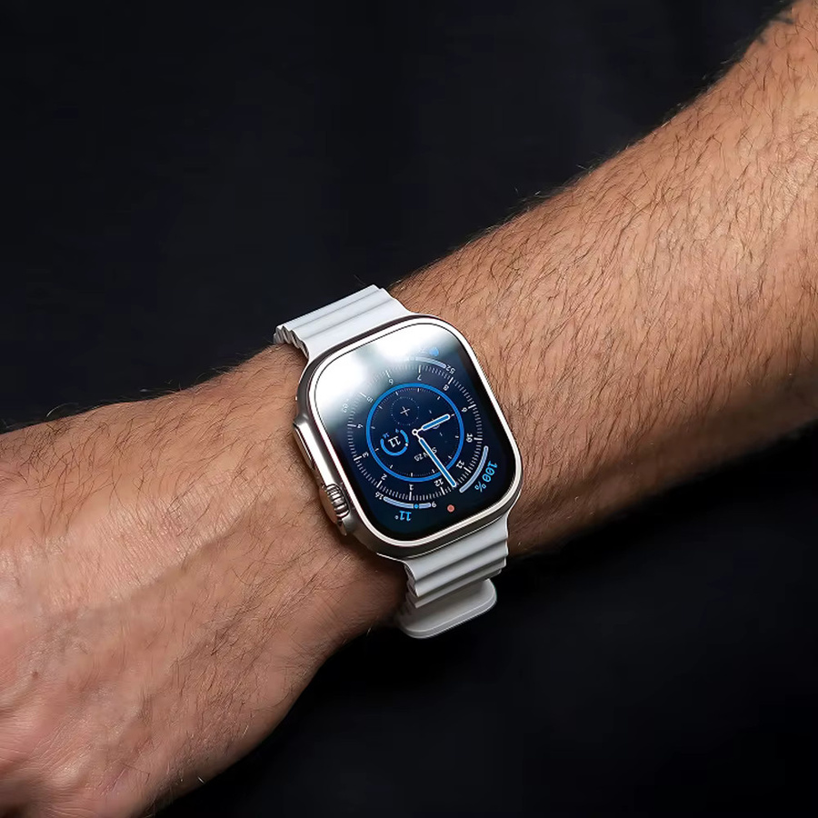 NEY Uhrenarmband Silikon, Weiß, Unisex - Bild 2