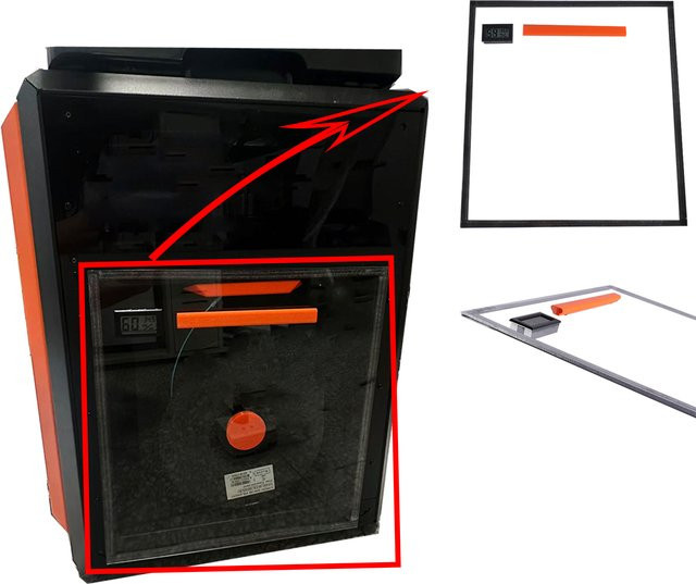 Blurolls Prusa Core One Gehäuse-Seitenteil transparente PC-Abdeckung - Bild 1