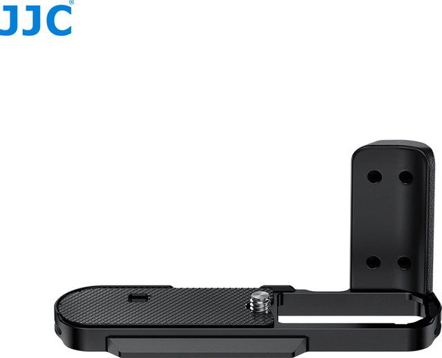 JJC Metall-Handgriff in Schwarz für Leica D-Lux 8 mit Arca Swiss Schnellverschluss und L-Halterung - Bild 1
