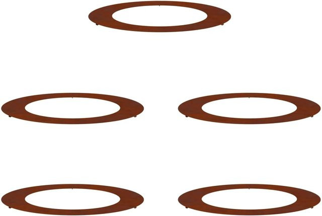 vidaXL Pflanzgefäß Set aus Baumringen, 5 Stück, Braun, Durchmesser: 60 cm und 90 cm - Bild 1