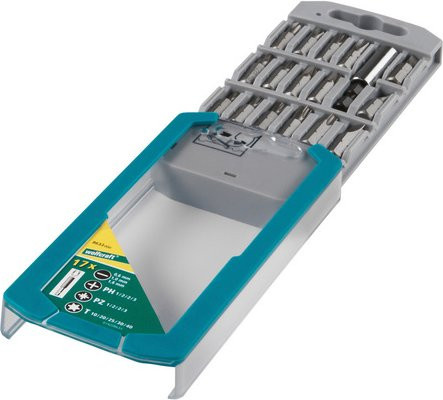 Wolfcraft Bitsatz 8633000 mit 1/4-Zoll-Sechskant in Silber und Multicolour aus Stahl - Bild 1