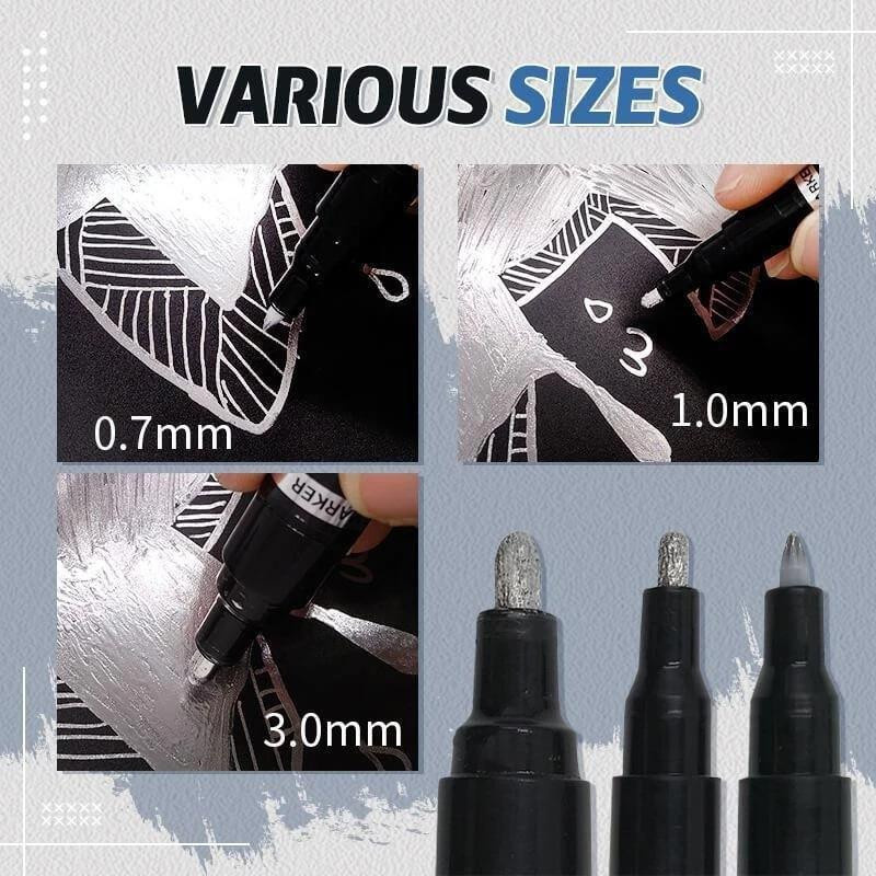 Su Yixin Markierungsstift in Kupfer mit Chrom-Finish für Metallkunst und DIY-Projekte, feine Spitze - Bild 2