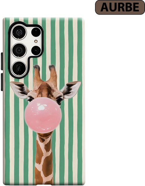 Aurbe Handyhülle mit HD Hard Bubble Giraffe Design für Samsung Galaxy S26 S25 S24 S23 Ultra Plus in Multicolour - Bild 1