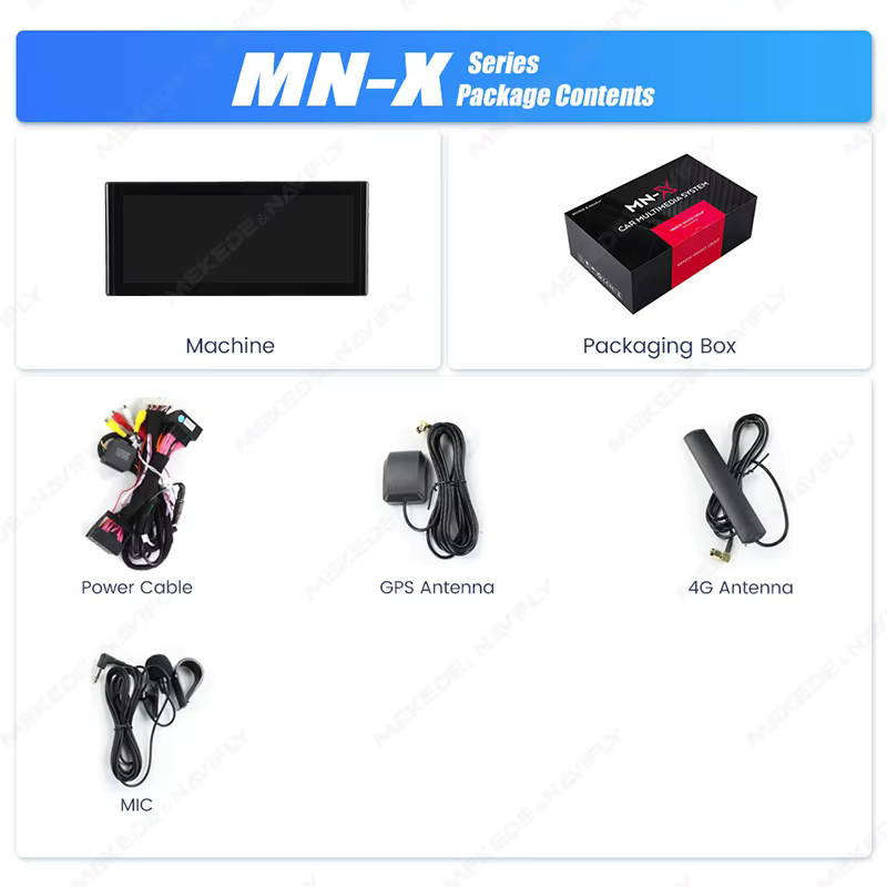 MEKEDE 10,25 Zoll Autoradio für Audi Q3 2012-2018 mit 8-Kern Prozessor, Wireless Carplay, Android Auto, GPS, 4G LTE, WIFI und Bluetooth in Schwarz - Bild 4