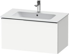 Duravit Waschtischunterschrank D-Neo, Farbe: Weiß, B/T: 81 x 46,2 cm, wandhängend mit 1 Auszug - Bild 1