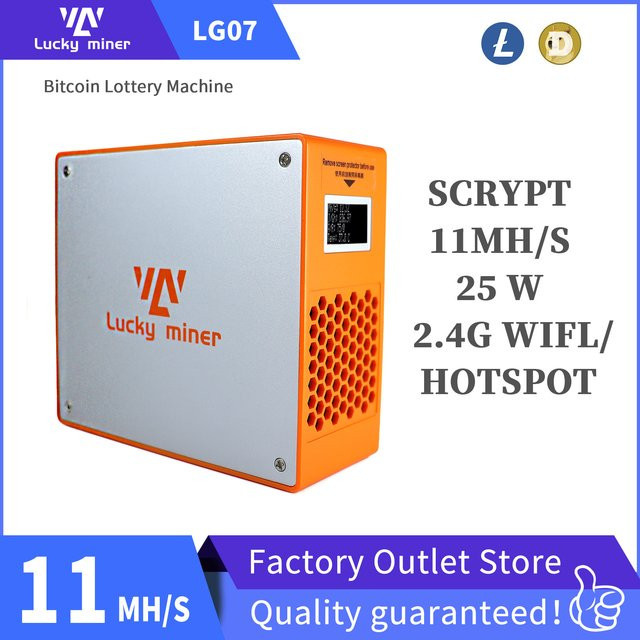 Lucky Miner LG07 Bitcoin Miner 11MH/s Hochleistungs-Krypto-Miner Desktop-Gerät in Orange - Bild 1