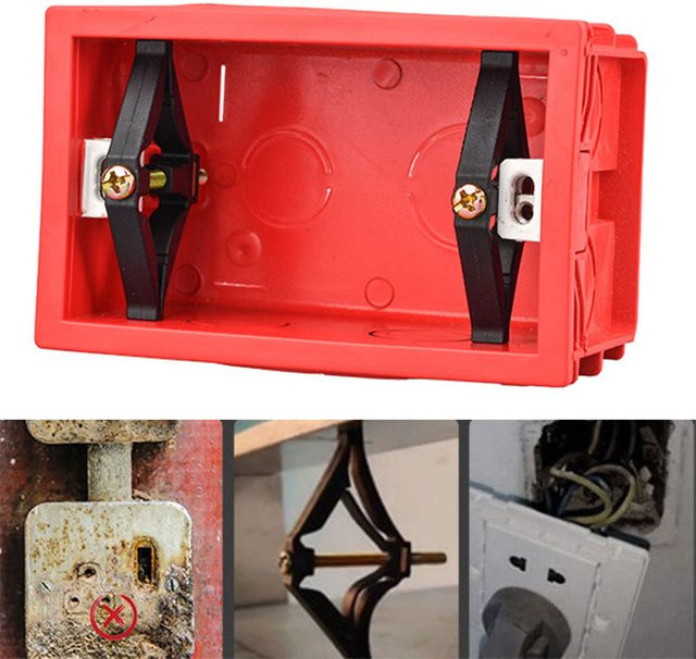 6er Set Reparatur-Schrauben und Montage-Stangen für 118 Typ Schalter-Bodenboxen in Hellblau - Bild 1