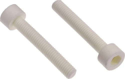 PB Fastener Zylinderkopfschraube M5 aus Keramik in Weiß ANSI B18.3.1M-1986 701403 mit 5mm Länge - Bild 1