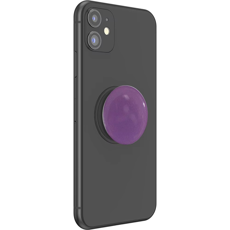 Popped Macaron Telefon-Halterung im koreanischen Stil, ausziehbar und klappbar, Farbe: Lila - Bild 2