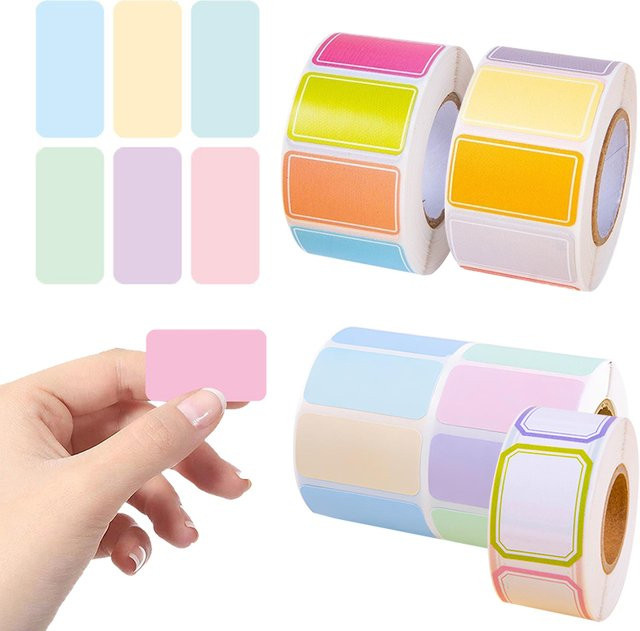 Bunte Etikettenaufkleberrollen für Scrapbooking und DIY-Bastelbedarf von ZYF in Multicolour - Bild 1