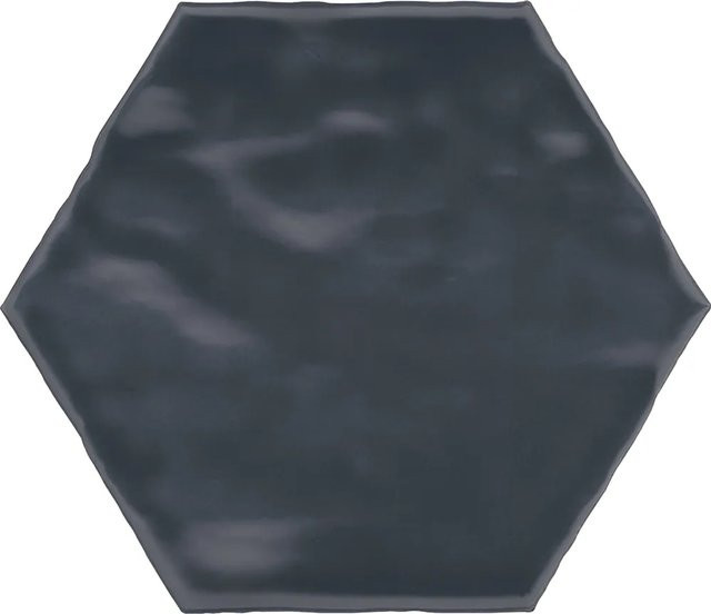 Wandfliese Artisa Hexagon von UNITED TILE UND MOSAIC in Blau, glasiert und glänzend, Keramik, B: 15 cm, H: 17,5 cm - Bild 1