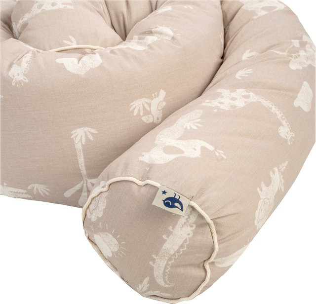 Julius Zöllner Bettschlange Jungle Dream aus Organic Cotton in Beige und Braun, 180 cm - Bild 1