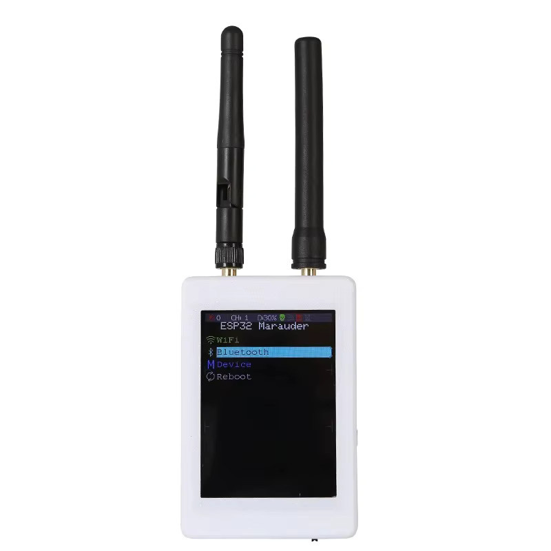 ESP32-Entwicklungsboard mit 2,8-Zoll-Bildschirm, Positionierungsmodul und 800mAh-Akku in Weiß mit Wi-Fi, Bluetooth und GPS - Bild 3