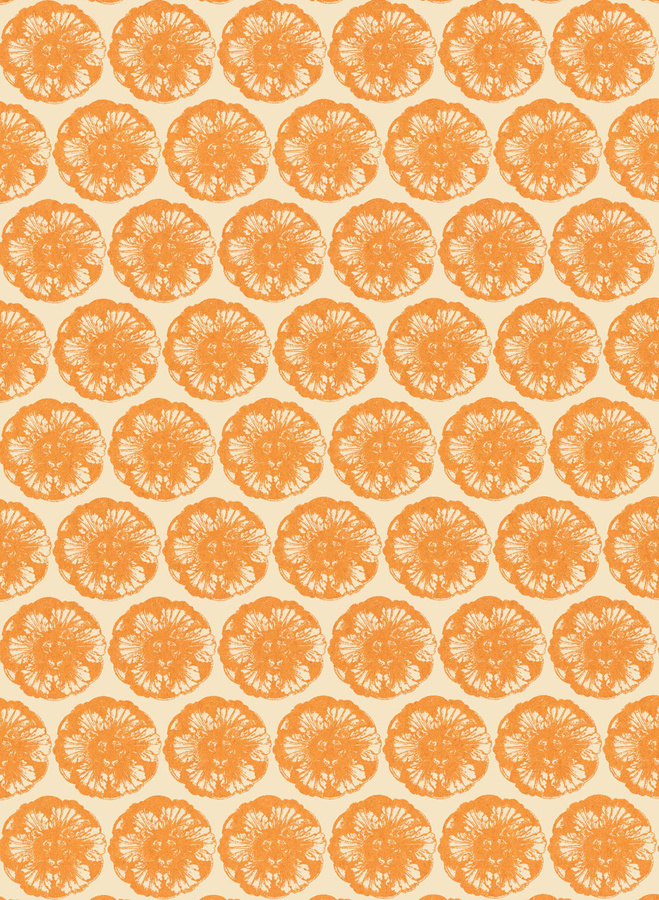 Studio Lisa Bengtsson Tapete Wild Flower Floral Vintage Orange Klebe-Tapete - Bild 2