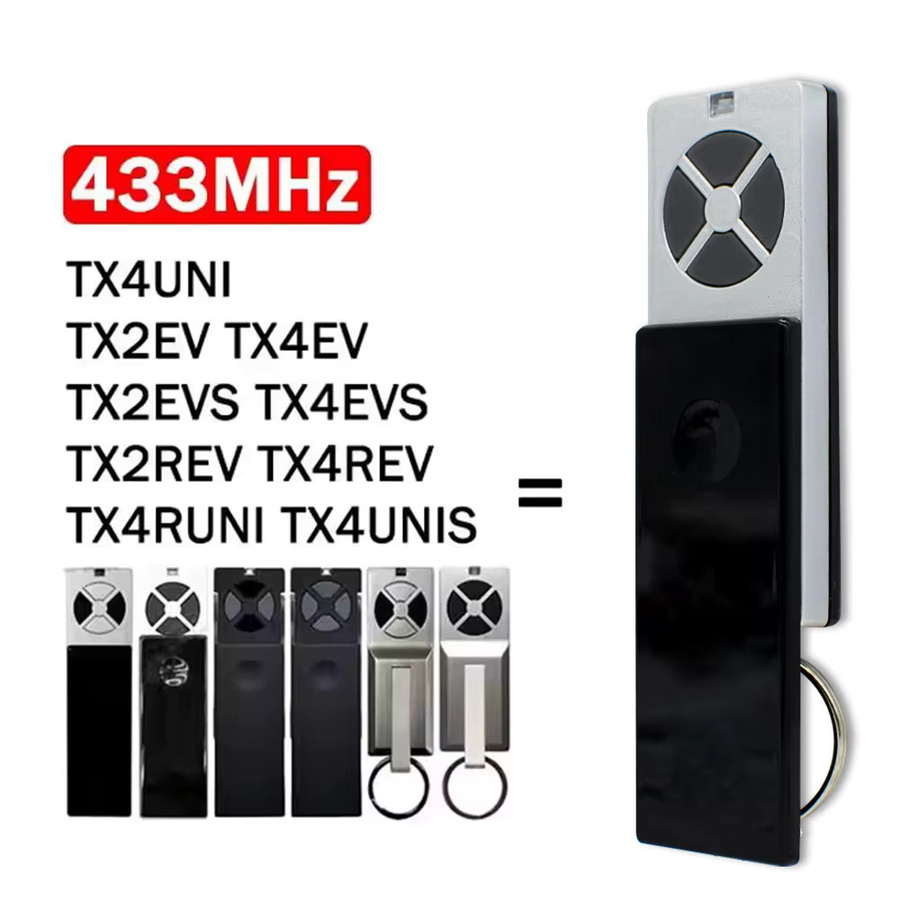 Scimagic-RC Garagentor-Fernbedienung 433 MHz Rolling Code Sender als Tor Schlüsselanhänger für TX2EV TX2REV TX4UNI TX4UNIF TX4RUNI TX4UNIS - Bild 2