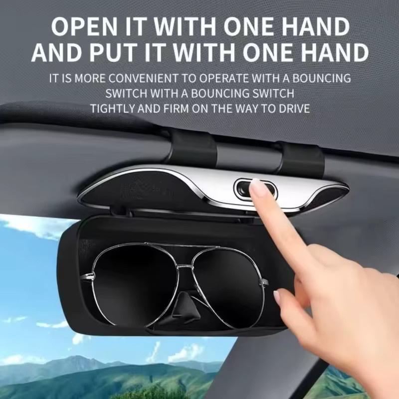 Smart Brillenetui Clip Box, Braun - Bild 3