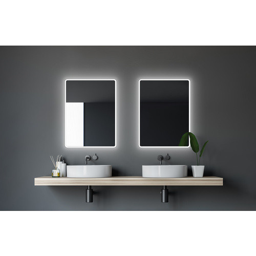 TALOS Badspiegel mit LED-Beleuchtung, rechteckig, B: 80 cm, H: 60 cm - Bild 4