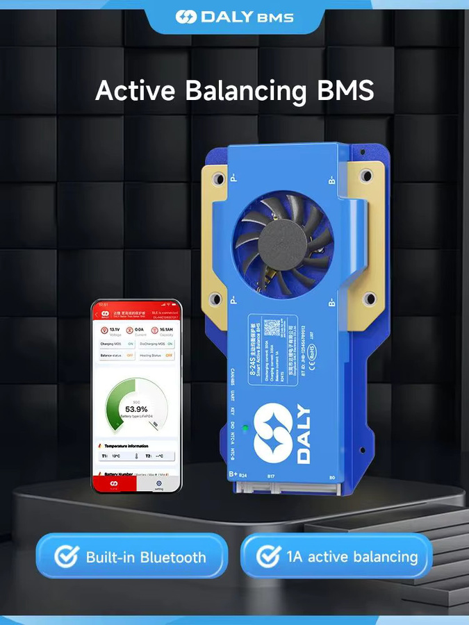 Daly Smart BMS mit WiFi und Bluetooth als aktiver Balancer für LiFePO4 Batterien (4S bis 24S) - Bild 3