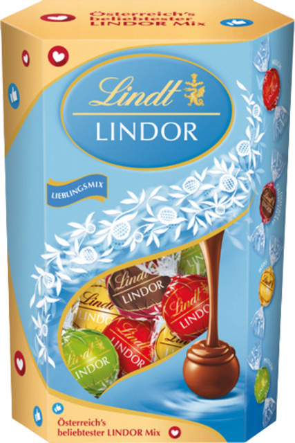 Lindt Lindor Kugeln Lieblingsmix 4 Sorten 200 g - Bild 1