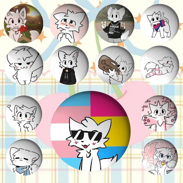 Anstecknadel B-boykisser Silly Cat, Unisex, bilibili - Bild 1