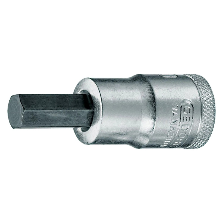 Gedore Schraubendrehereinsatz Bit Innensechskant SW 12 mm, 1/2'' 12,5 mm, Edelstahl, Silber - Bild 2