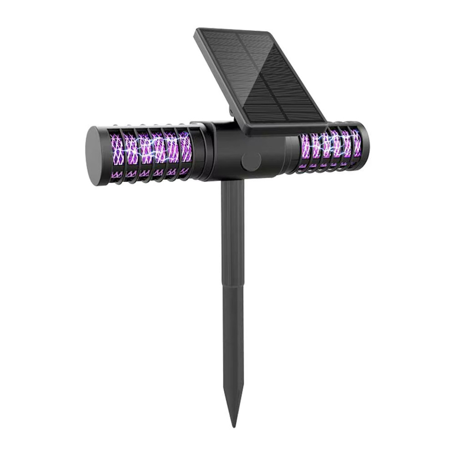 VASTFIRE Solar Moskito Lampe mit UV Licht und Elektro-Schock in Schwarz - Bild 5