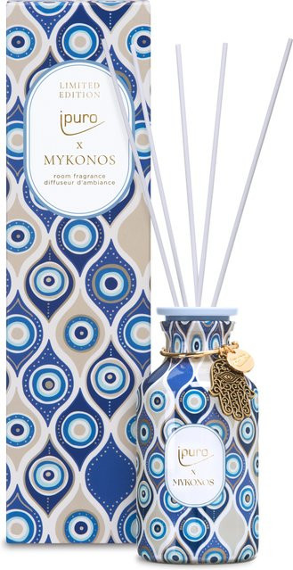 ipuro Raumduft Mykonos Reed Diffuser in Blau und Weiß - Bild 1