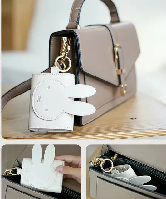 Miffy Kawaii Kopfhörertasche und Aufbewahrungstasche für Zubehör in Pink und Weiß - Bild 1