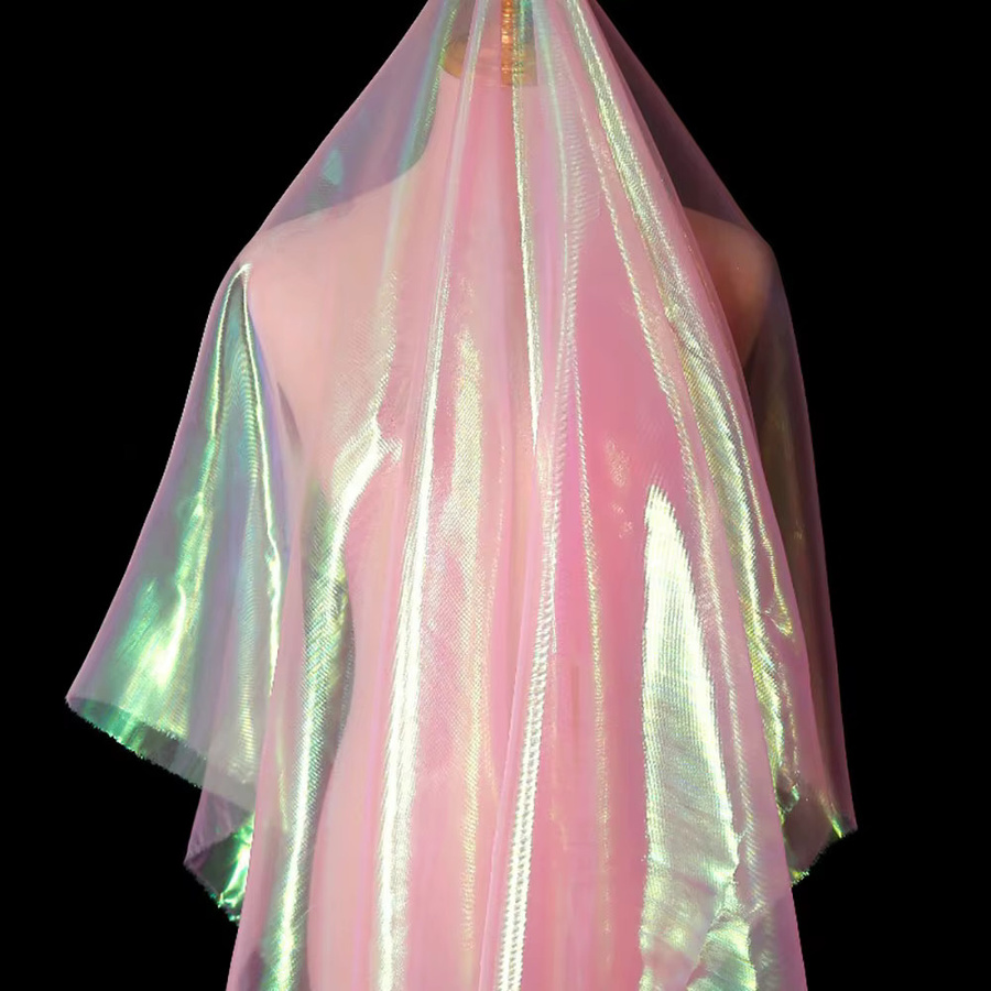 Findohope Meerjungfrau Tüll Organza Stoff in Blau und Multicolour für Hochzeitsdekoration und DIY-Projekte, Breite: 150 cm, Länge: 1 m - Bild 3