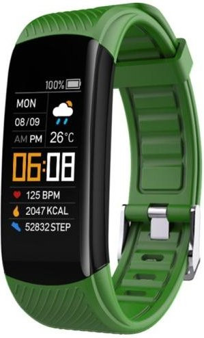 C5S Smart Armband in Grün mit Bluetooth, Herzfrequenzmessung, Schlafmonitor und wasserdichter Funktion - Bild 1