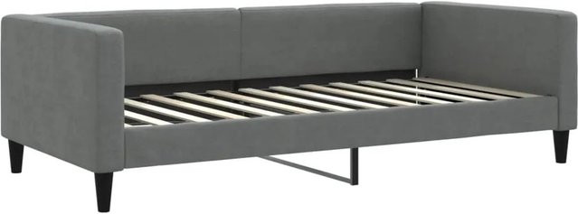vidaXL Tagesbett in Anthrazit Dunkelgrau mit Stoffbezug B/T/H: 200 x 100 x 68 cm - Bild 1