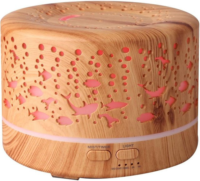 OutsideWorld Ultraschall Aroma Diffusor und Luftbefeuchter für Aromatherapie in Beige - Bild 1