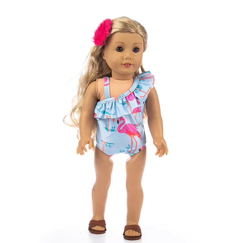 dearbei Badeanzug-Set für 18 Zoll Babypuppen, Puppenkleidung, Zubehör - Bild 2
