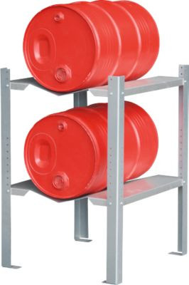 Bauer Gebinderegal für Auffangwannen in Rot, B/T/H: 69,8 x 60,0 x 90,0 cm - Bild 1